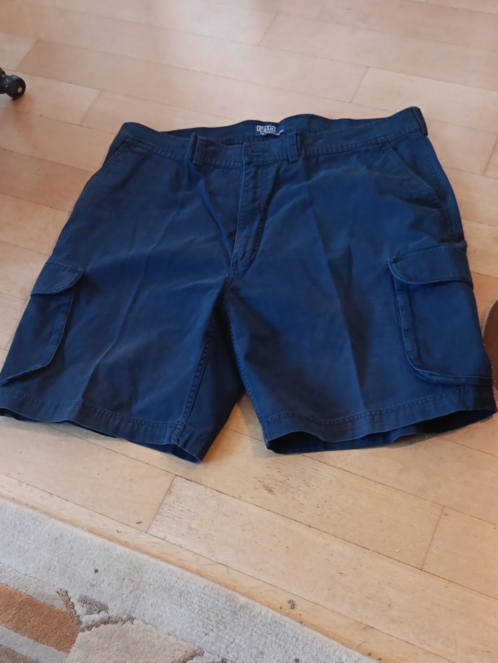 Ralph Lauren Navy Cargo Shorts with Flap Pockets